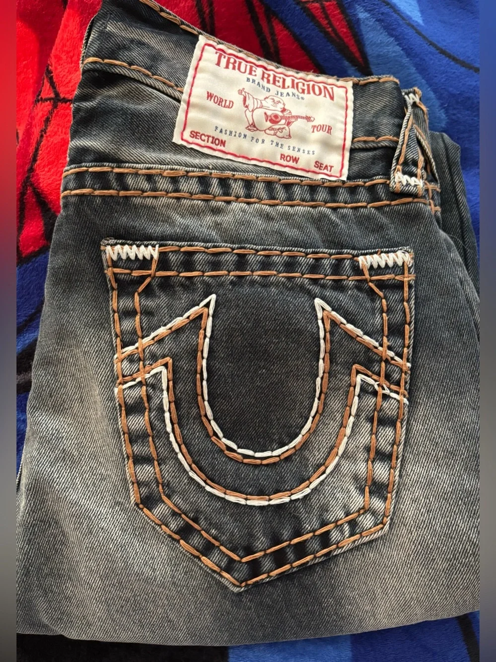 💥Men’s True Religion Rocco Quad Logo Super T Skinny Jeans💥